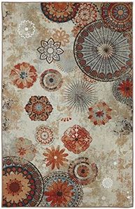 Mohawk Home Alexa Ornamental Floral Medallion 5' x 8' Area Rug - Perfect for Living Room, Dining Room, Office