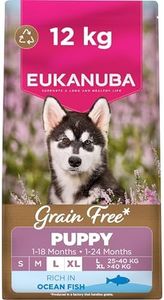Eukanuba Grain Free Ocean Fish - Complete Dry Puppy Food - For Large & Giant Breed Dogs 12KG