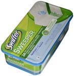 Swiffer Sweeper Wet Mopping Cloths, Mop and Broom Floor Cleaner Refills, Open Window Fresh Scent 24-Count