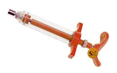 Sage Square Adjustable Hand Feeding Syringe for Birds, Puppy, Kitten, Dog, Cat, Hamster (20 ml) (Orange)