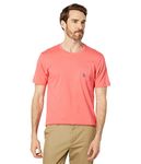 U.S. Polo Assn. Solid Crew Neck Pocket T-Shirt Calypso Coral XL