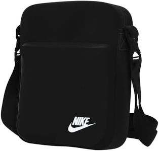 Nike Unisex's NK Heritage CROSSBODY-FA21 Gym Bag, Black/Black/White, 1SIZE