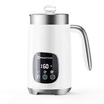 Maestri House Milk Frother, Variable Temp and Froth Thickness Milk Frother and Steamer, 14.1OZ/400ML Smart Touch Control Foam Maker, Memory Function for Latte, Warm Milk, Hot Chocolate,DualFro 400