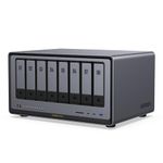 UGREEN NASync DXP8800 Plus 8-Bay Desktop NAS, Intel i5 1235u 10-Core CPU, 8GB DDR5 RAM, 128G SSD, 2 * 10GbE, 2 * M.2 NVMe Slots, 8K HDMI, 2 * TBT4, Network Attached Storage (Diskless)