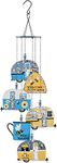 Sunset Vista Designs 93648 Glamping Bees-22-Inch Handcrafted Wind Chime, Retro Bee Camper