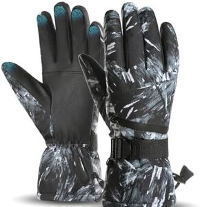 apaepr Winter Waterproof Ski Gloves for Men & Women, Touchscreen Warm Snow Glove with 10mm Thinsulate Insulation, Windproof Cold Weather Thermal Gloves for Skiing, Snowboarding & Outdoor Work