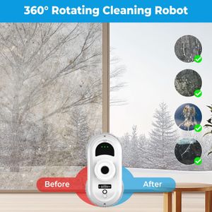 Window Cleaner Robot – 5600Pa Powerful Suction, Automatic Glass Cleaning