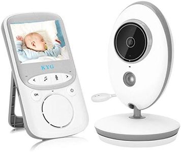 KYG Moniteur Bébé Babyphone Vision Nocturne Caméra Vidéo Bébé avec 2.4 GHz Bidirectionnel Température Surveillée VOX Berceuses LCD 2.4 Pouces Caméra, 480p