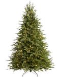 WeRChristmas Pre-Lit Grand Alaskan Fir Multi-Function Christmas Tree with 800-LED Lights - 9 feet/2.7 m, Green