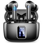 Wireless Earbuds, Bluetooth Headphones 5.3 HiFi Stereo, Ear Buds with 4 ENC Noise Cancelling Mic, in Ear Wireless Earphones 48H Playtime, IP7 Waterproof, LED Display, Touch Control, Type-C Charging