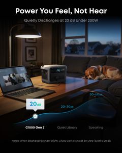 Anker SOLIX C1000 Portable Power Station – 1000W Backup Battery