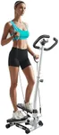 RORALA Twist Stepper with Handlebar,Stair Step Machine for Cardio Workout,Compact Home Exercise Equipment,300LBS MAX Weight Capacity