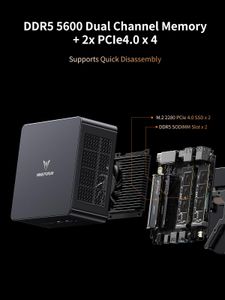 MINISFORUM UM890 Pro Mini PC – Ryzen 9, 32GB RAM, 1TB SSD, Quad Display