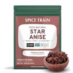 Star Anise Whole (100g/3.5oz) Gluten Free, 100% Raw Whole Chinese Pods, Premium Quality, Direct from Source, Packed in Resealable Zip Lock Pouch