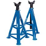 Draper 54722 Expert Axle Stand, 6 Ton Capacity, 870mm Height, Blue, Pack of 2