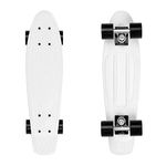 Retrospec Quip Skateboard 22.5" | Classic Retro Plastic Cruiser Complete Skateboard | Compact Board w/Grippy, Molded Waffle Deck