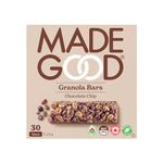 MadeGood Granola Bars, Chocolate Chip, 24g (30 Count) Bulk Gluten Free Snacks