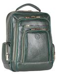 BRAND LEATHER 16 Inch Genuine Leather Laptop Backpack