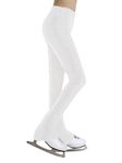 dPois Kids Figure Skating Pants Girls Ice Skating Practice Leggings Dance Gymnastics Performance Training Tights White 10 Years
