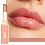 Oulac Nude Peach Lipstick - Moisture Shine Hydrating Lipstick & Tinted Lip Balm for Dry Lips, Medium Coverage Lip Color | Juicy Look, Glossy Finish, Vegan, Cruelty-Free, Dolce Vita (13)