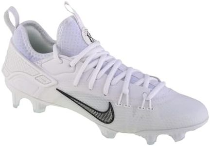 Nike Men's Huarache 9 Elite Low Lacrosse Cleats (White | Black, 12)