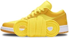 Proof Culture | Compatible with Jordan Models 1-8 Laces | Premium Flat Yellow Cotton Shoe Laces Replacement for Jordan Laces and Air Force Laces (Yellow, 45")