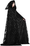 Forum Novelties Witche and Wizard Midnight Cloak, Black, Standard