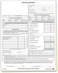 Vehicle Purchase Agreement Forms (2-Part) (100 per Pack) Auto Dealer Dealership Car Bill of Sale Purchase Agreement