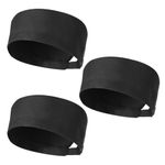 Chef Hats, 3 PCS Adjustable Cooking Cap Breathable Mesh Top Skull Cap, Food Service Caps with Elastic for Men Women Kitchen Restaurant Black