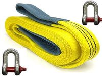 JIC PRODUCTS Heavy Duty CAR Towing Belt 75MM Width 5 Meter Long for Heavy Vehicles