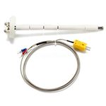 SPORTARC K Type Thermocouple Block Ceramic Kiln Probe, Ceramic Mounting Block 2372/1300 Degree F/c 11G High Tool