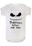 Danni Rose Nightmare Before Nap time Baby Vest Bodysuit boy Girl (0-3)