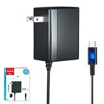 Charger for Nintendo Switch and Switch Lite and Switch OLED with 5FT Charger Cable for Switch, Support Switch TV Dock Mode AC Power Supply Adapter, Output 15V2.6A Fast Charge Switch