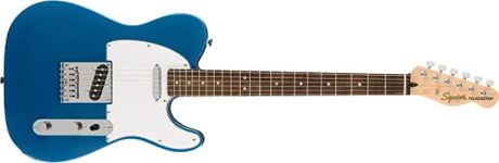 Squier by Fender Affinity Series Telecaster, Electric Guitar, Laurel Fingerboard, White Pickguard, Lake Placid Blue