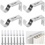 4 PCS Curtain Pole Brackets Curtain