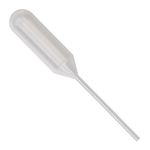 Transfer Pipette, 4.0ml, Narrow Stem, Short, 85mm, Bulb Draw - 3.0ml, Karter Scientific 221G2 - Pack 500