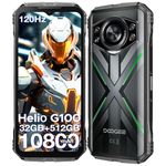 DOOGEE S CYBER PRO Rugged Smartphone, 32GB+512GB/1TB, 10600mAh/33W, Android 14 Rugged Phone, 6.6" FHD+120Hz, Helio G100 Octa Core, 50MP+20MP Night Vision, 5G WIFI,Dual Sim,NFC,OTG,GPS,Face ID-2025