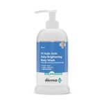 The Derma Co 1% Kojic Acid Daily Brightening Body Wash|With Alpha Arbutin|Reduces Dark Spots,Pigmentation & Blemishes|Up to 24 Hour Hydration|Cleanses & Brightens Skin|For All Skin Types|250 ml
