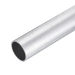 DMiotech (45mm OD x 41mm ID) 6061 Aluminum Round Tube 300mm Length Industry Metal Tubing for Machinery Frame Construction DIY Projects