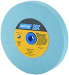 Norton Grinding Wheel, Premium Blue Bench and Pedestal Ceramic Alumina Bench Grinder Wheel, 6 Inch Grinding Wheel, Pack of 1