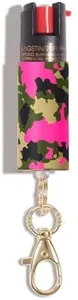 BLINGSTING Pepper Spray Maximum OC Strength Self Defense Spray for Women, 12 ft Spray Range & UV Dye - Pink Camo