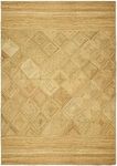 CASAVANI Collection Rectangular Area Rug - 4x7 Feet Beige Braided Jute Rug Geometric Kilim Rug Indoor Outdoor Use Carpet Flatweave Rugs for Bedroom Dining Room Living Room