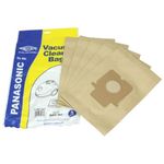 Electruepart C20E Panasonic Cylinder Vacuum Cleaner Hoover Dust Paper Bags for MC-E MC-CG Series (Pack of 5)