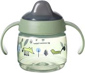 Tommee Tippee Superstar Weaning Sippee, Trainer Sippy Cup for Babies, 4 Month Plus, 190ml, Leak and Shake-Proof, BACSHIELD Antibacterial Technology, 1 Pack, Assorted colours