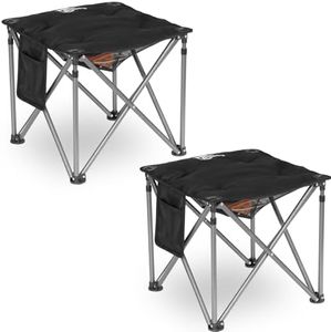 Bolosy 2 Pack Camping Stool Oversized Camping Foot Stool Ottoman Padded Camping Chair Foot Rest 450 lbs Heavy Duty Camp Stool Foldable Footrest