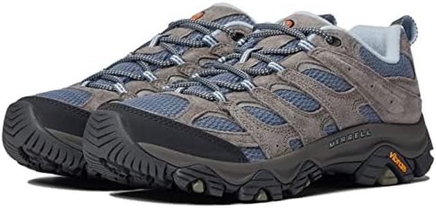 MERRELL Moab 3 Wide Smoke Leather Sneakers Smoke Womens Sneakers Sport Walking Shoes