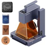 LaserPecker 2 Laser Engraver, Portable Laser Engraving Machine, 5W 450nm Blue diode Laser for 100+ Materials Wood Leather Acrylic etc (Pro Bundle with Versatile Electric Roller and Goggles)