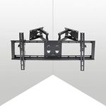 UNHO Corner TV Wall Mount, Tilt and Swivel TV Bracket Full Motion TV Mount Holders for 32-65 inch LCD LED Plasma Flat Screens Max VESA 600x400mm 77 lbs Capacity