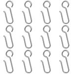 E-SideStep 50Pcs Metal Curtain Track Hooks, Drapery Hook Pins, Curtain Wire Hooks, Pin-On Drapery Hooks