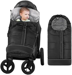 Yoofoss Winter Stroller Cover - Universal Toddler Footmuff, Water Resistant Coral Baby Stroller Bunting Sleeping Bag